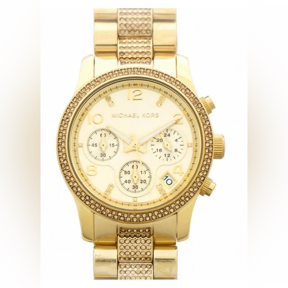 Michael Kors MK5826 Runway Diamonds Gold Women's Watch